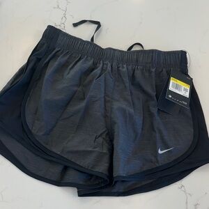 Nike Women’s Black Athletic Running Shorts with Reflective Swoosh